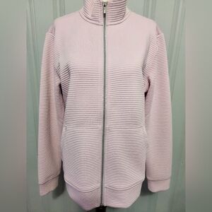 SALE! Skechers Women's Light Pink Ribbed Lightweight Jacket